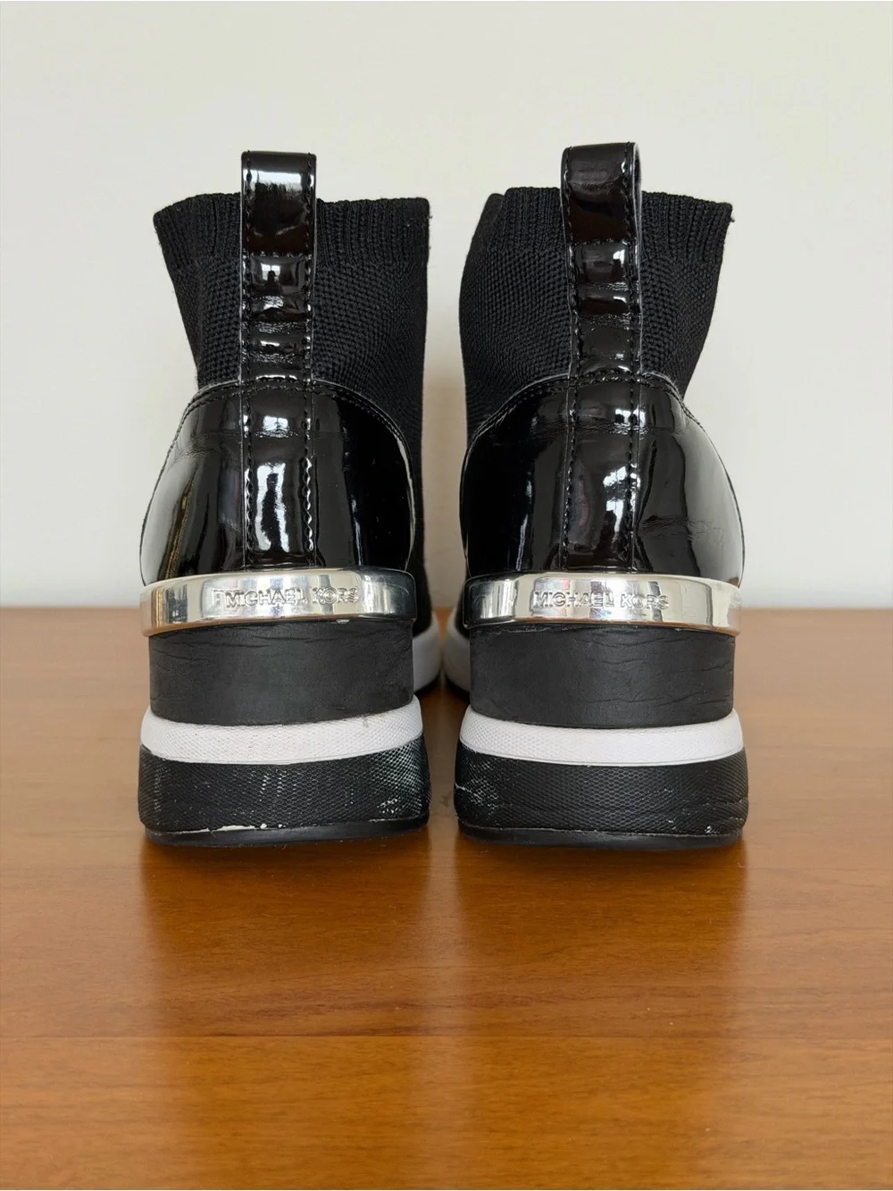 Chic Michael Kors Black Stretch Knit Skyler Bootie ~ 7/7,5